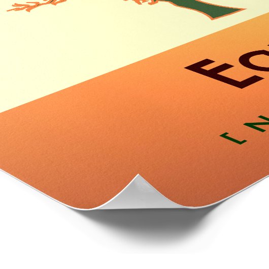 Retro Mod Earth Day 2021 Poster Print (Ecke)