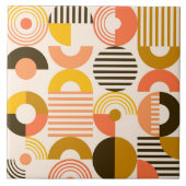 Retro Mod Fantastische Formen Fliese (Vorderseite)
