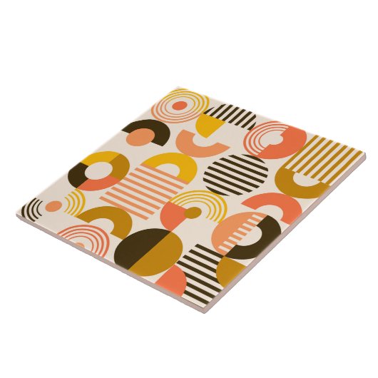 Retro Mod Fantastische Formen Fliese (Seite)