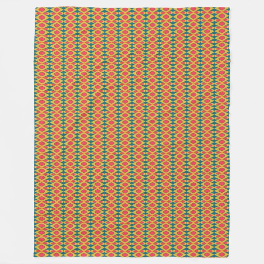 Retro Mod Fleece Blanket - Stil des Mitteljahrhund (Vorderseite)