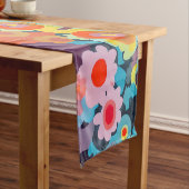 Retro mod flowers kurzer tischläufer (Beispiel)