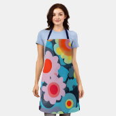 Retro mod flowers schürze (Getragen)