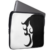 Retro Mod Frau Laptopschutzhülle (Vorne Rechts)