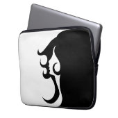 Retro Mod Frau Laptopschutzhülle (Vorderseite Links)