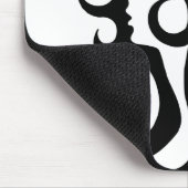 Retro Mod Frau Mousepad (Ecke)