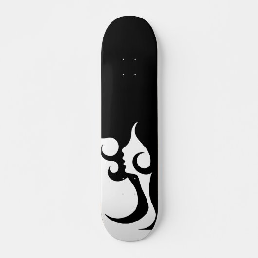 Retro Mod Frau Skateboard Deck (Vorne)