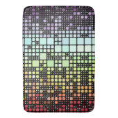Retro Mod Geometric Groovy Funky Neurogender Pride Badematte (Vorderseite Vertikal)