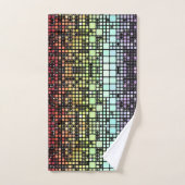 Retro Mod Geometric Groovy Funky Neurogender Pride Badhandtuch Set (Handtuch)