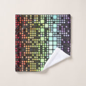 Retro Mod Geometric Groovy Funky Neurogender Pride Badhandtuch Set (Waschlappen)