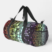 Retro Mod Geometric Groovy Funky Neurogender Pride Duffle Bag (Rechte Ecke)
