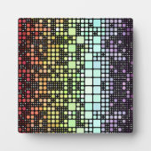 Retro Mod Geometric Groovy Funky Neurogender Pride Fotoplatte (Vorderseite)