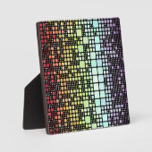 Retro Mod Geometric Groovy Funky Neurogender Pride Fotoplatte (Vorderseite)