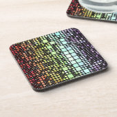 Retro Mod Geometric Groovy Funky Neurogender Pride Getränkeuntersetzer (Linke Seite)