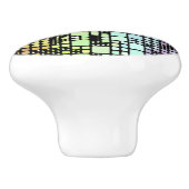 Retro Mod Geometric Groovy Funky Neurogender Pride Keramikknauf (Seitenansicht)