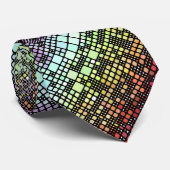 Retro Mod Geometric Groovy Funky Neurogender Pride Krawatte (Gerollt)