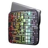Retro Mod Geometric Groovy Funky Neurogender Pride Laptopschutzhülle (Vorderseite Links)