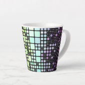 Retro Mod Geometric Groovy Funky Neurogender Pride Milchtasse (Rechte Ecke)