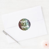 Retro Mod Geometric Groovy Funky Neurogender Pride Runder Aufkleber (Umschlag)