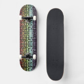 Retro Mod Geometric Groovy Funky Neurogender Pride Skateboard (Vorderseite)