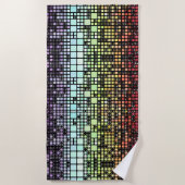Retro Mod Geometric Groovy Funky Neurogender Pride Strandtuch (Vorderseite)