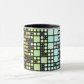 Retro Mod Geometric Groovy Funky Neurogender Pride Tasse (Zentrum)