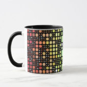Retro Mod Geometric Groovy Funky Neurogender Pride Tasse (Links)