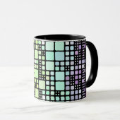 Retro Mod Geometric Groovy Funky Neurogender Pride Tasse (VorderseiteRechts)
