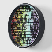 Retro Mod Geometric Groovy Funky Neurogender Pride Uhr (Winkel)