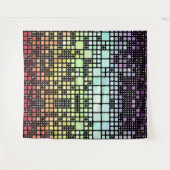 Retro Mod Geometric Groovy Funky Neurogender Pride Wandteppich (Vorderseite (Horizontal))