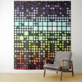 Retro Mod Geometric Groovy Funky Neurogender Pride Wandteppich (Beispiel)