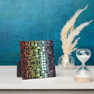 Retro-Mod-Geometrischer Groovy-Funky-Neurogender-S Fotoplatte