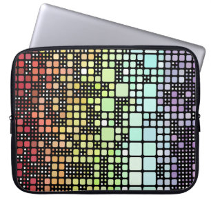Retro-Mod-Geometrischer Groovy-Funky-Neurogender-S Laptopschutzhülle