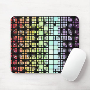 Retro-Mod-Geometrischer Groovy-Funky-Neurogender-S Mousepad