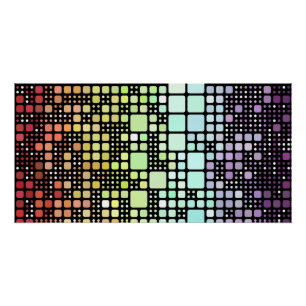 Retro-Mod-Geometrischer Groovy-Funky-Neurogender-S Poster