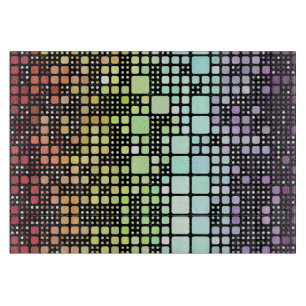 Retro-Mod-Geometrischer Groovy-Funky-Neurogender-S Schneidebrett