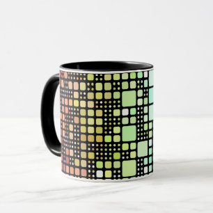 Retro-Mod-Geometrischer Groovy-Funky-Neurogender-S Tasse