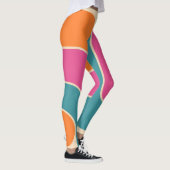 Retro-Mod-Geometrisches Design Leggings (Rechts)