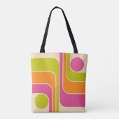 Retro-Mod-Geometrisches Design Tasche (Rückseite)
