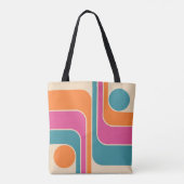 Retro-Mod-Geometrisches Design Tasche (Rückseite)