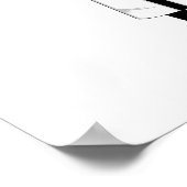 Retro Mod Girl Print Poster (Ecke)