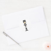 Retro Mod Girl Sticker (Umschlag)