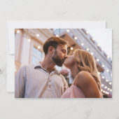 Retro Mod Groovy Bold Pink Red Foto Save The Date (Rückseite)