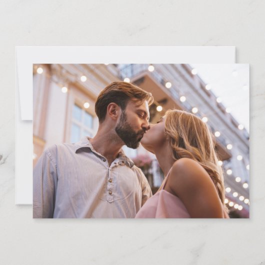 Retro Mod Groovy Bold Pink Red Foto Save The Date (Rückseite)