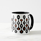 Retro Mod Happy Halloween Tasse (VorderseiteRechts)
