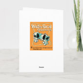 Retro Mod Kitty Trio Halloween Grußkarte Karte (Rückseite)