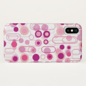 Retro Mod-lila Case-Mate iPhone Hülle (Rückseite (Horizontal))