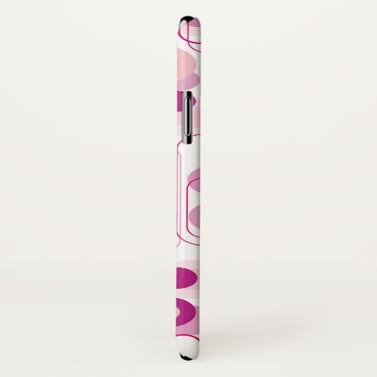 Retro Mod-lila Case-Mate iPhone Hülle (Hinten/Rechts)