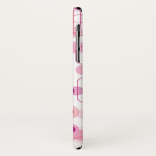 Retro Mod-lila Case-Mate iPhone Hülle (Hinten/Links)