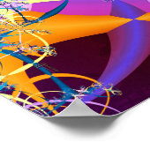 Retro-Mod Mandelbrot (12 von 12) Art Print Poster (Ecke)