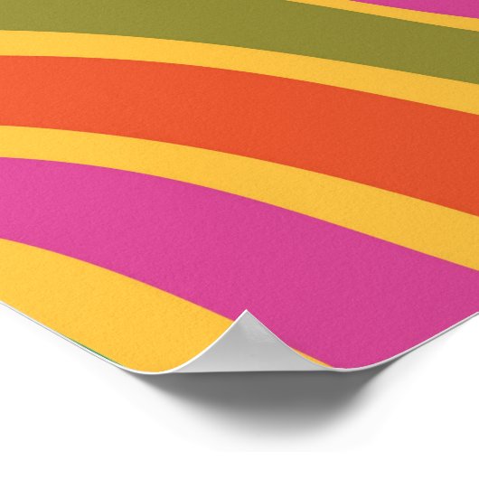 Retro Mod Mitte Jahrhundert Abstrakt Poster (Ecke)